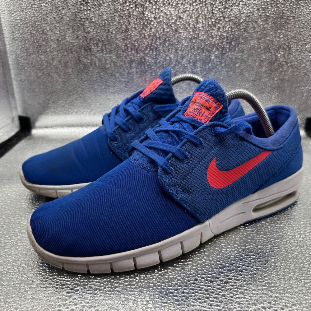 Size 8.5 Nike Stefan Janoski Max Game Royal Mens Comfort Sneakers 631303-461 - Picture 9 of 14